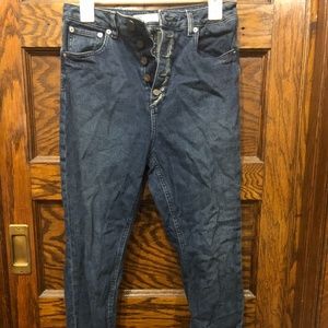 Asos high rise ankle jeans